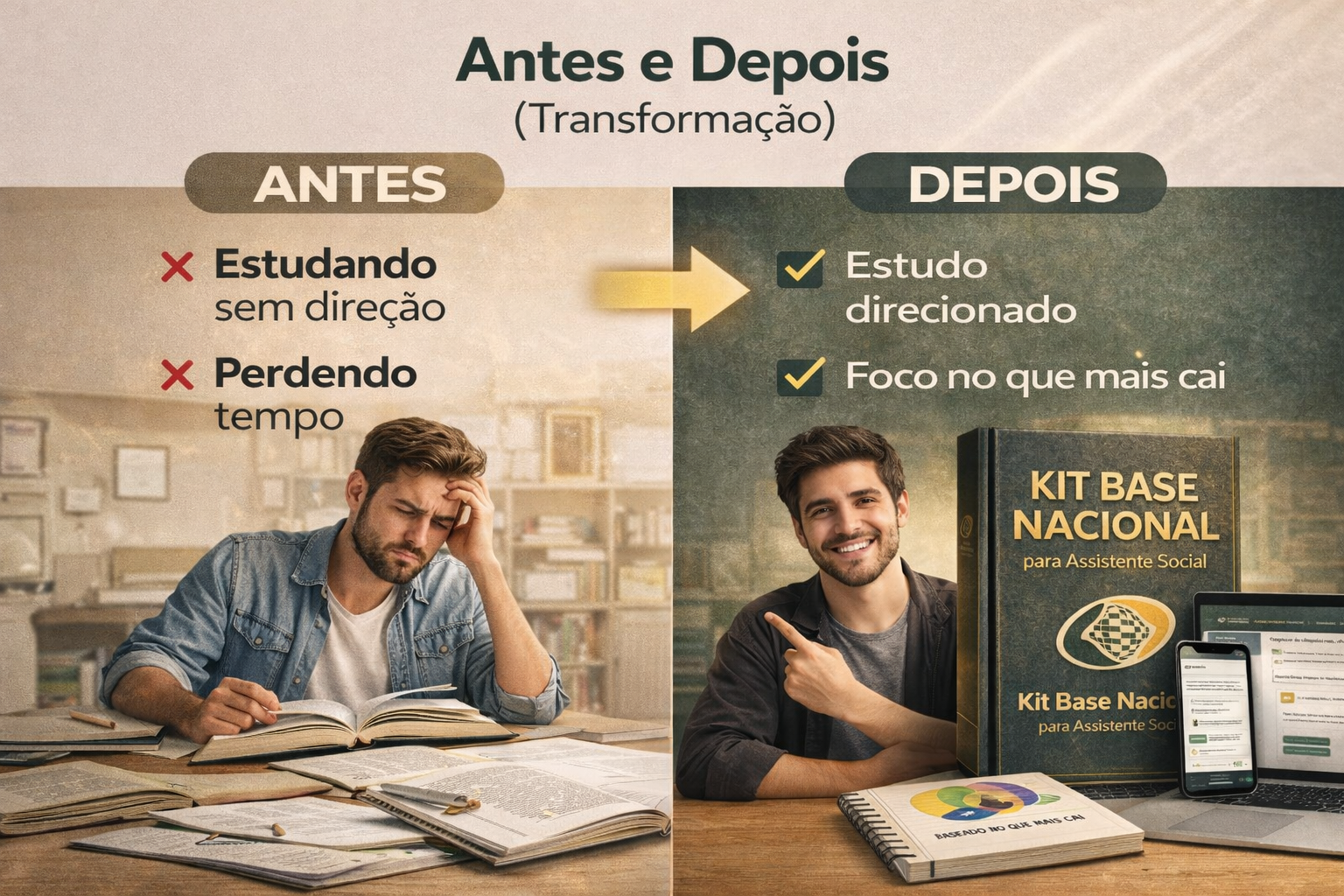 Antes e Depois - Estudo Direcionado